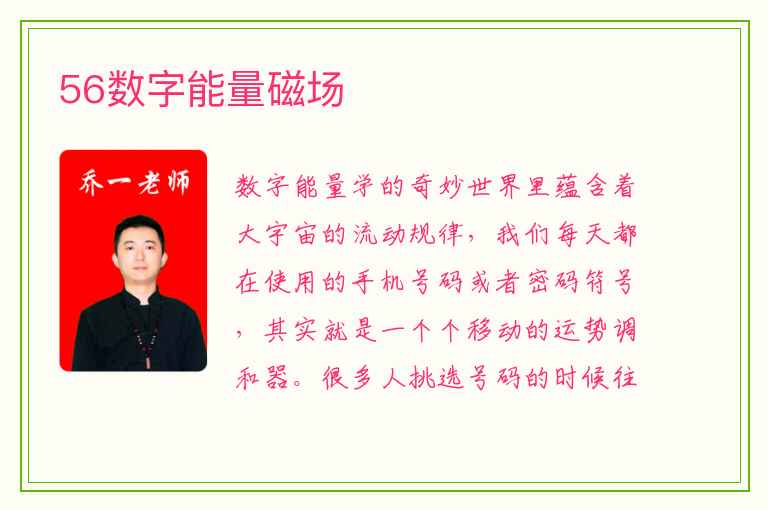 56数字能量磁场
